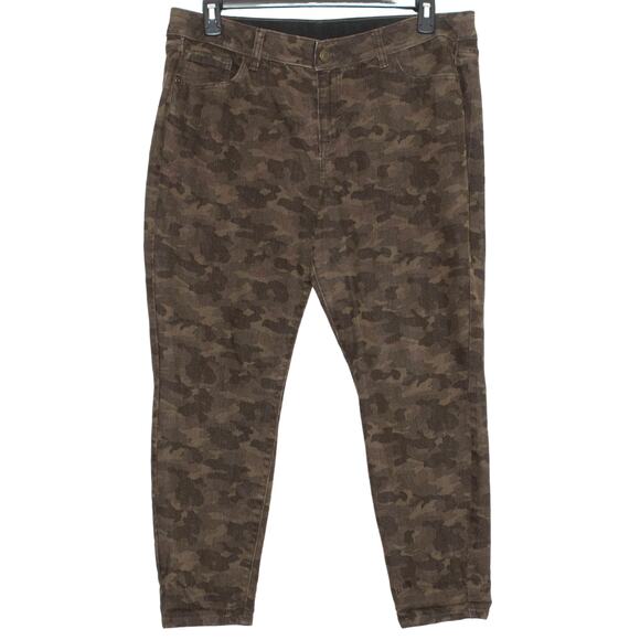 Venezia Lane Bryant Jeans Crop Camo Athleisure Comfort Military Elastic Waist 16 - Picture 1 of 4